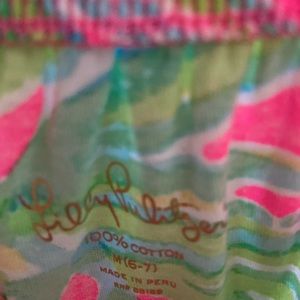 Girls 6/7 Lilly Pulitzer off the shoulder dress